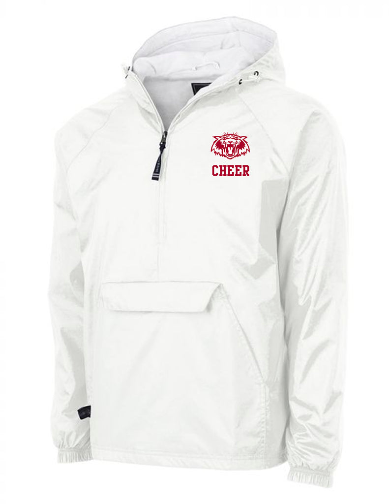 Plano Senior Cheer Charles River White All Weather Pullover (With or Without CHEER)