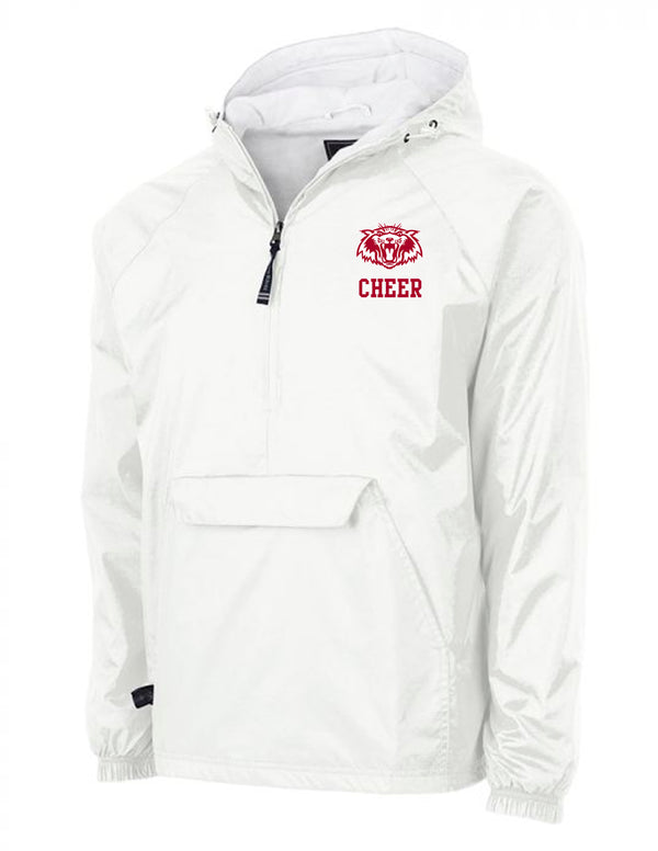 Plano Senior Cheer Charles River White All Weather Pullover (With or Without CHEER)