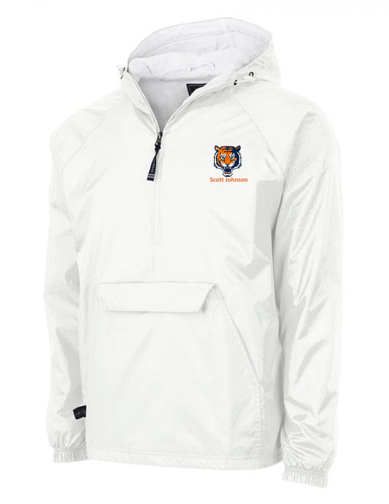 Scott Johnson Charles River All Weather Jacket White with Embroidery