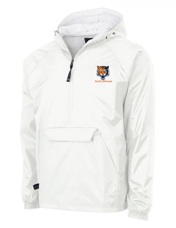Scott Johnson Charles River All Weather Jacket White with Embroidery