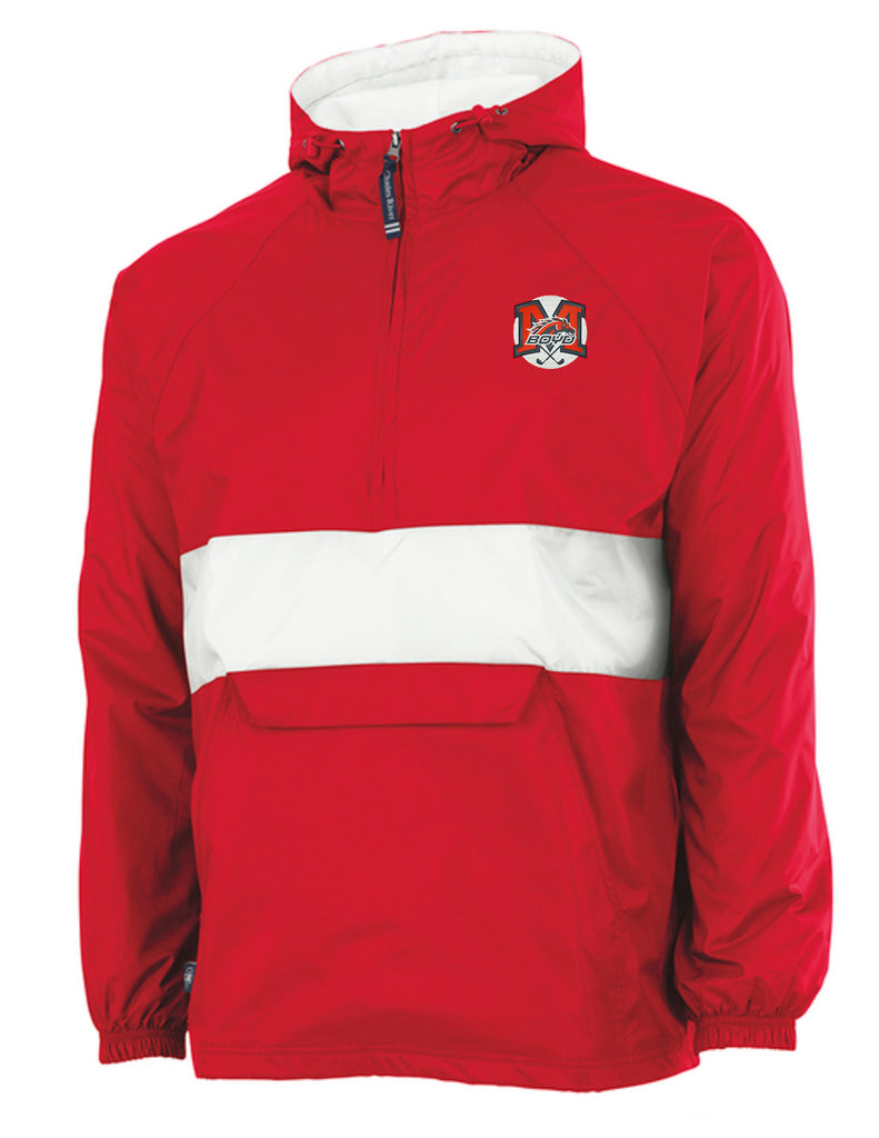 Boyd Golf Charles River All-Weather Red & White Pullover