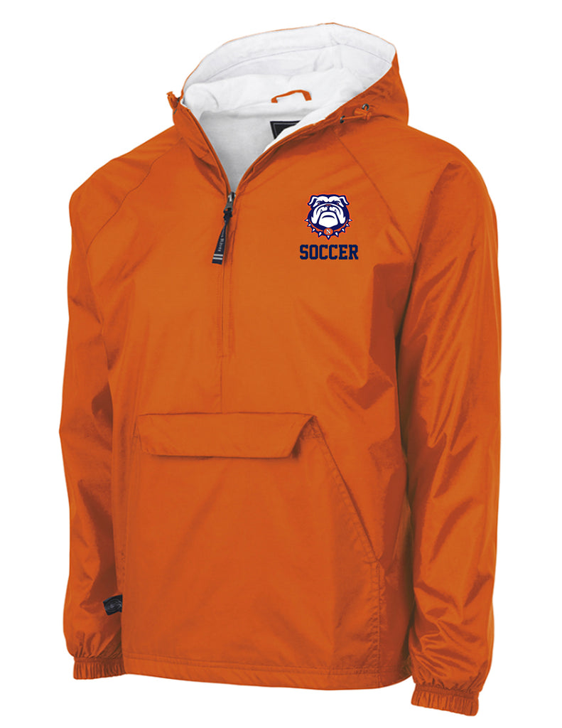 North Soccer Charles River Solid Orange All Weather Pullover