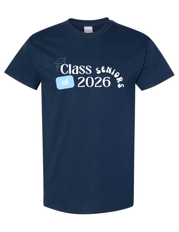 McKinney High Seniors Navy Arch Design Tee