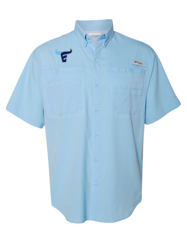 Emerson Football Sail Blue Columbia Fishing Shirt