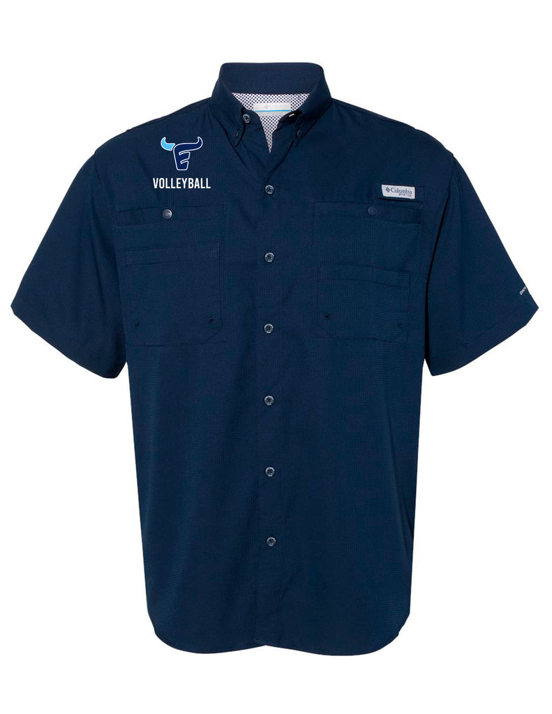 Emerson Volleyball Columbia Fishing Shirt Navy