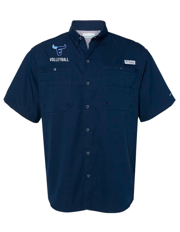Emerson Volleyball Columbia Fishing Shirt Navy