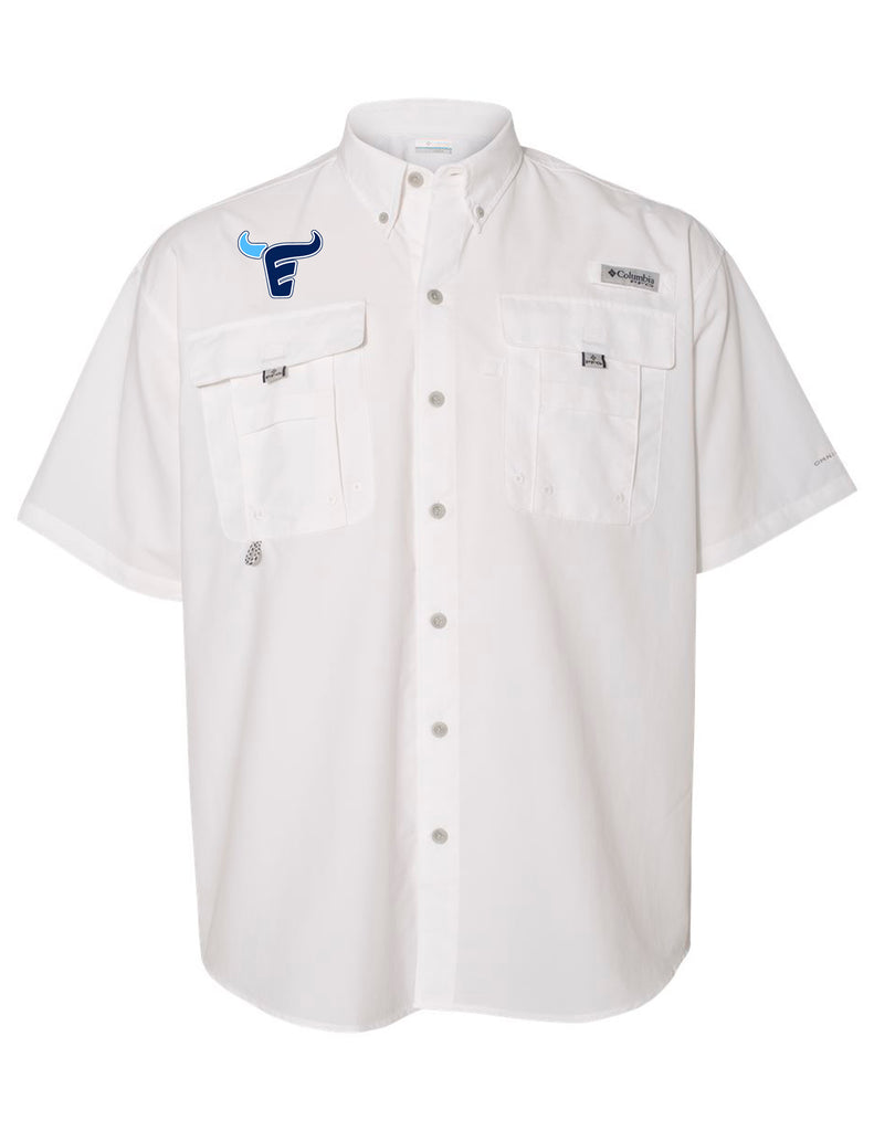Emerson Baseball White Columbia Fishing Shirt