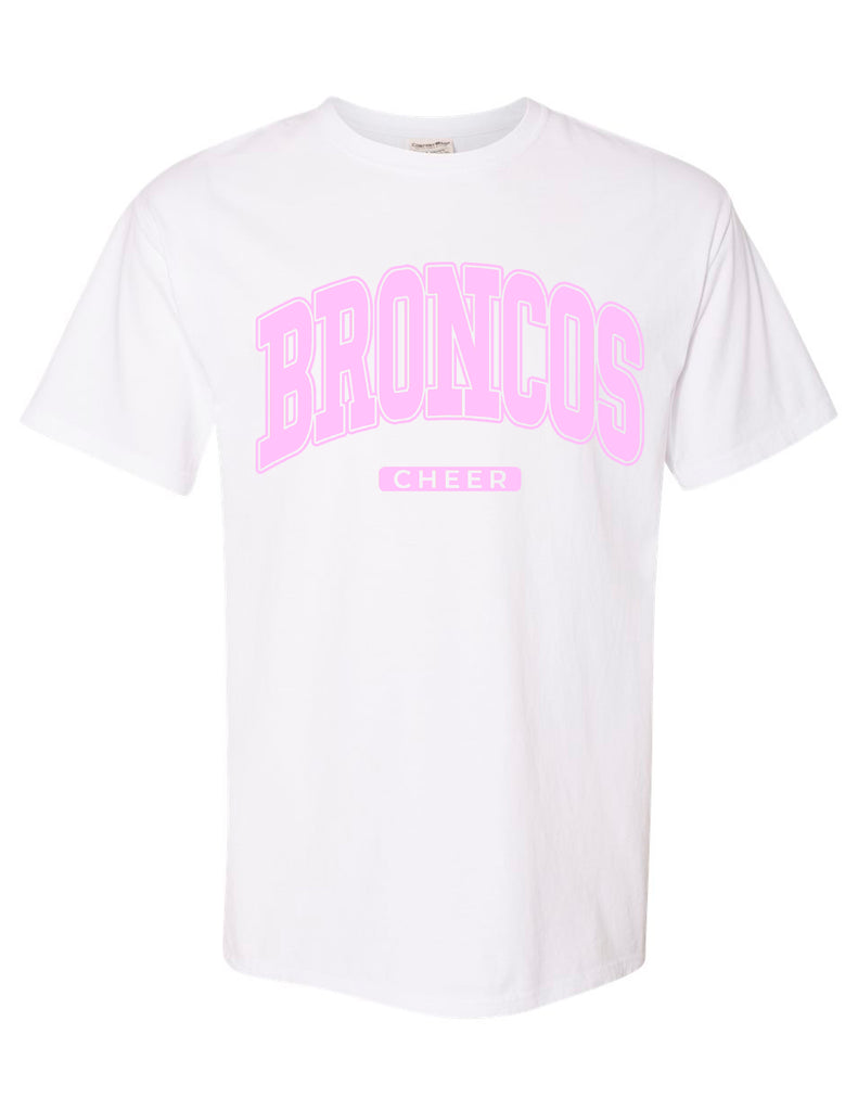 Boyd Cheer Comfort Wash White and Pink Oversized Print Tee