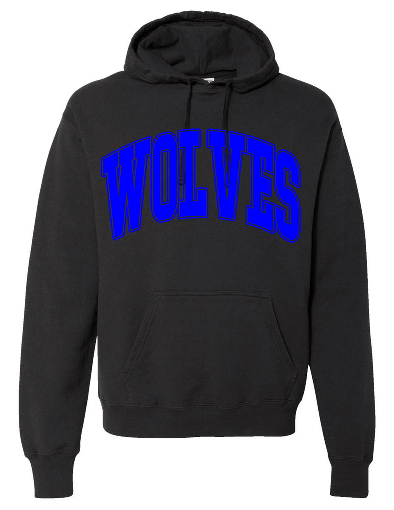 Plano West JV Cheer Comfort Wash Black Oversized Print Hoodie