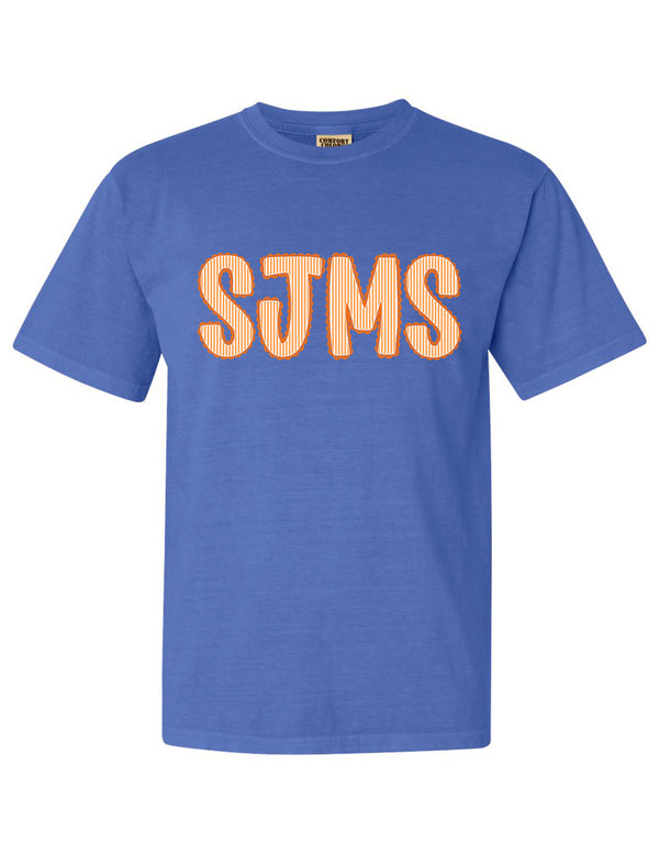 Scott Johnson Staff Comfort Color Flo Blue Short Sleeve T-Shirt