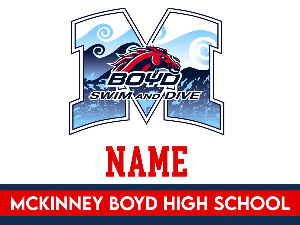 Boyd Swim & Dive Coroplast Yard 24"x18" Sign