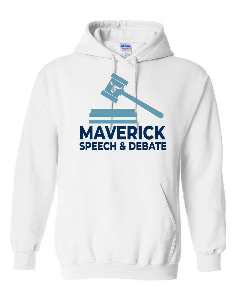 Emerson Debate White Conversation Logo Hoodie