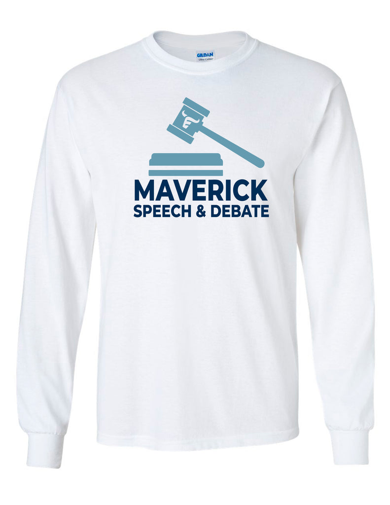 Emerson Debate White Logo Long Sleeve Tee