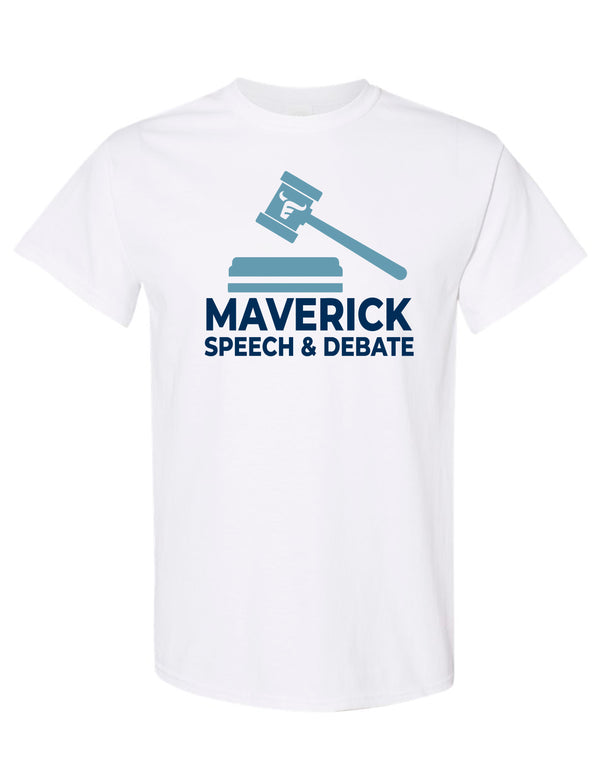 Emerson Debate White Logo Tee