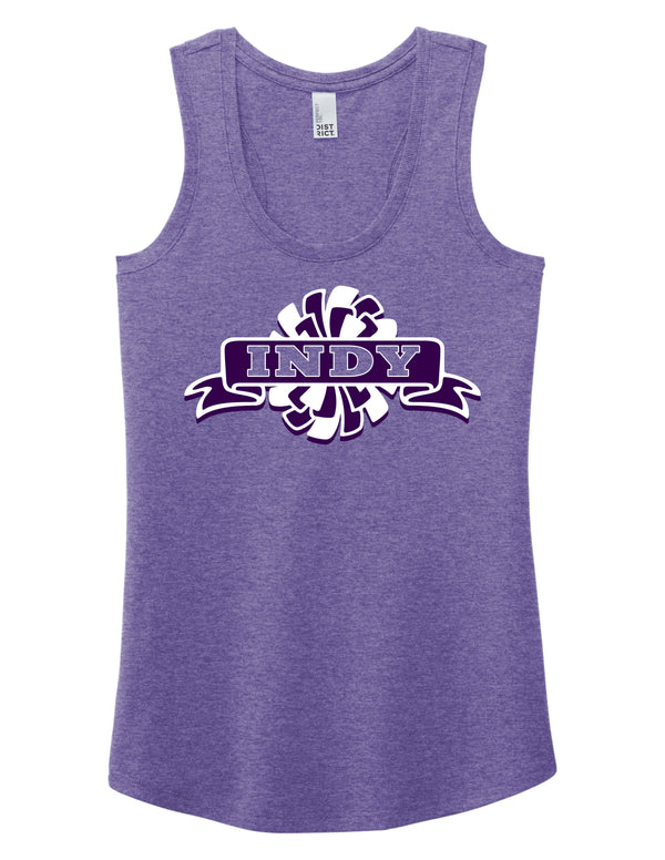 Indy Cheer Purple Cheer Racerback Tank