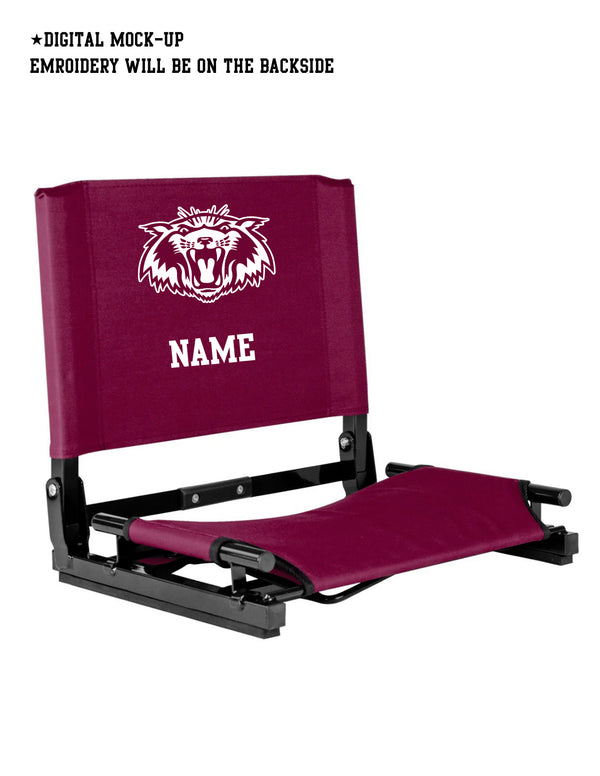 Plano Senior Cheer Metal Stadium Seat w/ Personalization