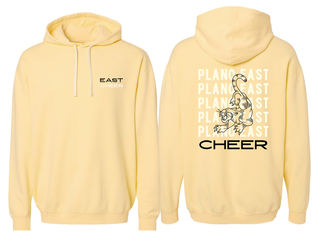 Plano East Cheer Butter Comfort Colors Panther Hoodie