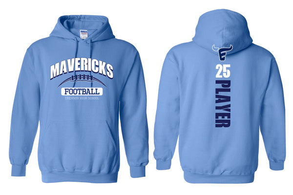 Emerson Football Carolina Mavericks Hoodie with Personalization Option