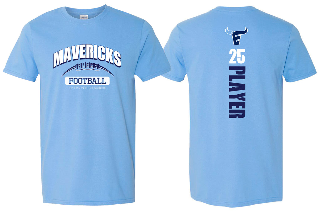 Emerson Football Carolina Mavericks Tee with Personalization Option
