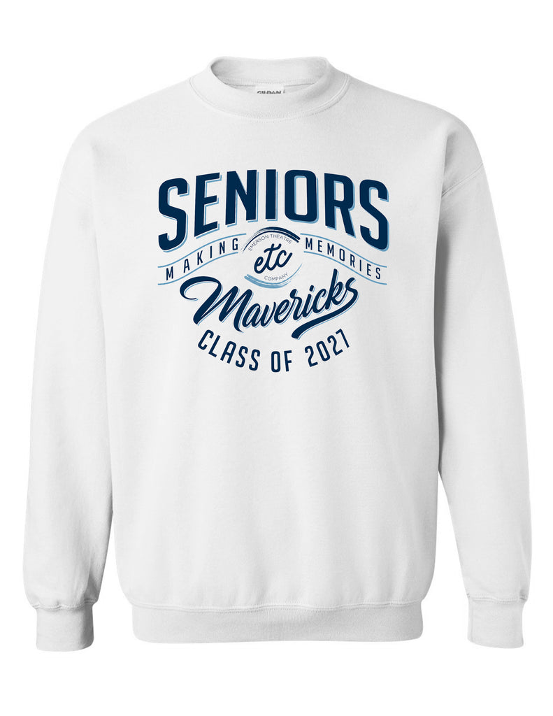 Emerson Theater Seniors Memories Gildan White Crewneck