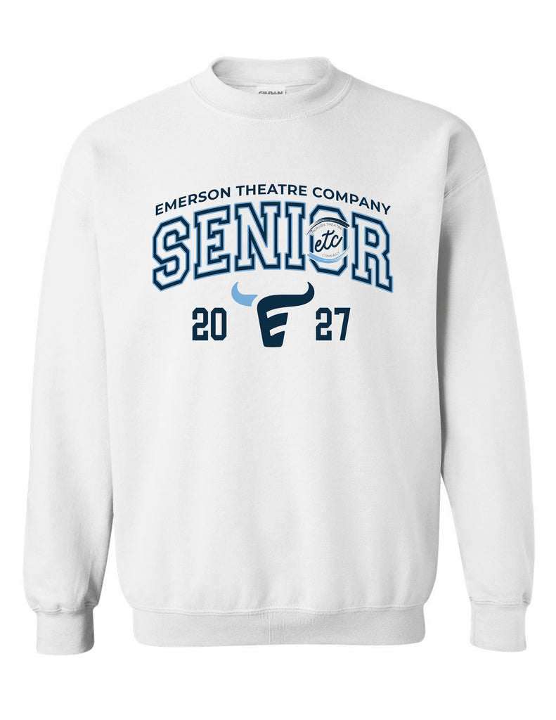 Emerson Theater Seniors Varsity Style Gildan White Crewneck