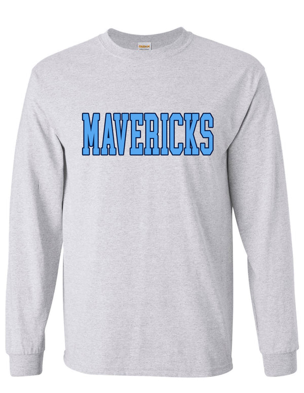 Emerson Cheer Ash Gray MAVERICKS Design LS Tee