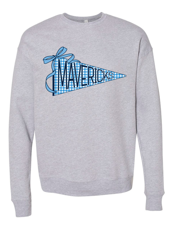 Emerson Cheer Pennant Bow Design Crewneck Sweatshirt