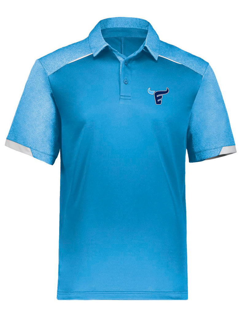 Emerson Cheer Russell Athletic Columbia Blue Polo