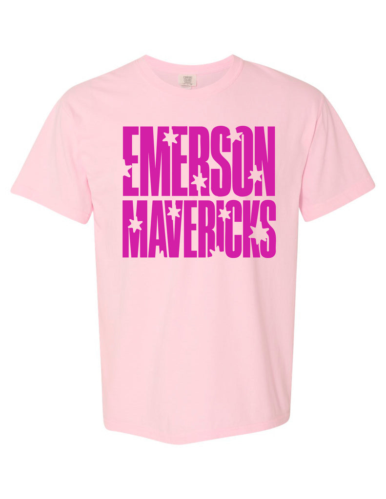 Emerson Cheer Stars Blossom Comfort Colors Tee