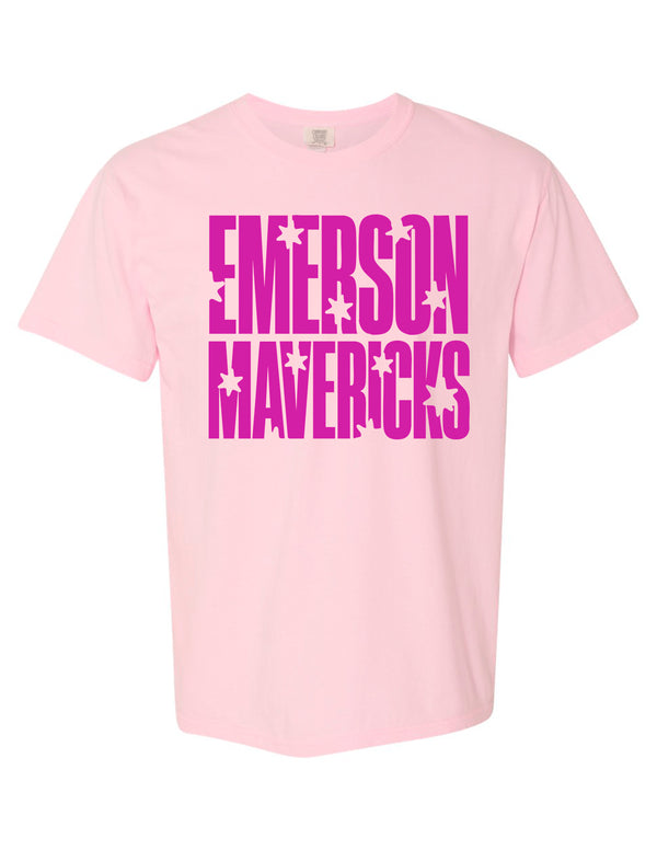 Emerson Cheer Stars Blossom Comfort Colors Tee