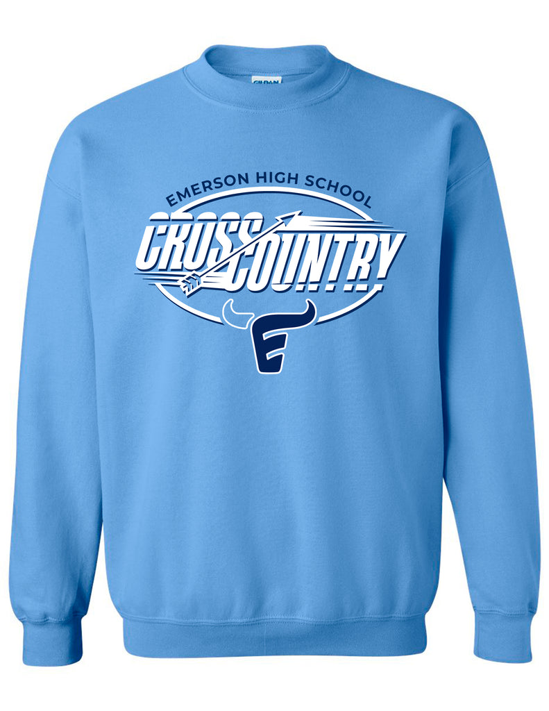 Emerson Cross Country Carolina Oval Design Crewneck Sweatshirt