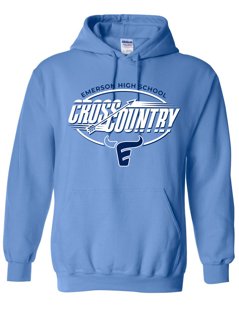 Emerson Cross Country Carolina Oval Design Hoodie
