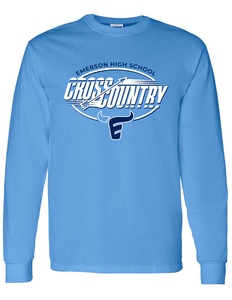 Emerson Cross Country Carolina Oval Design Long Sleeve Tee