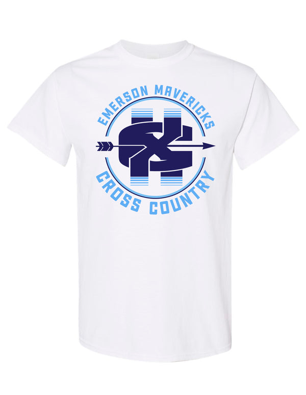 Emerson Cross Country White XC Circle Design Tee
