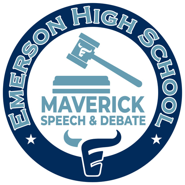 Emerson Debate 4" Car Decal