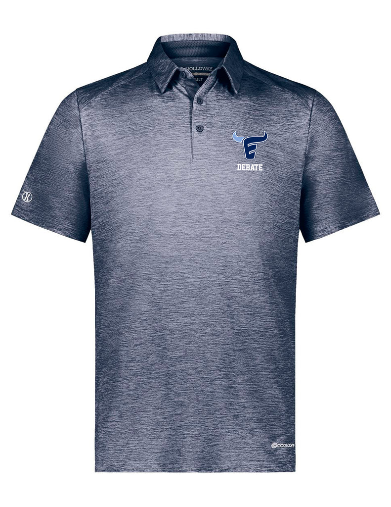 Emerson Debate Holloway Heathered Navy Polo