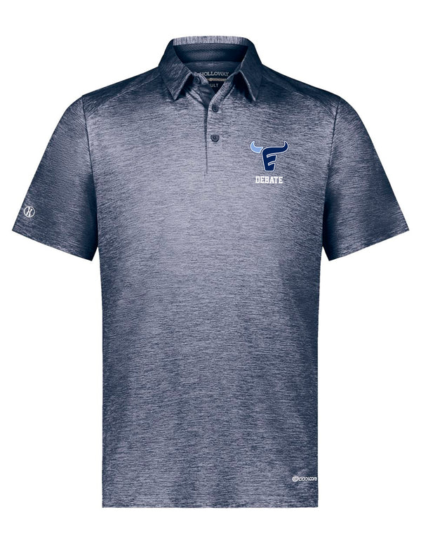 Emerson Debate Holloway Heathered Navy Polo
