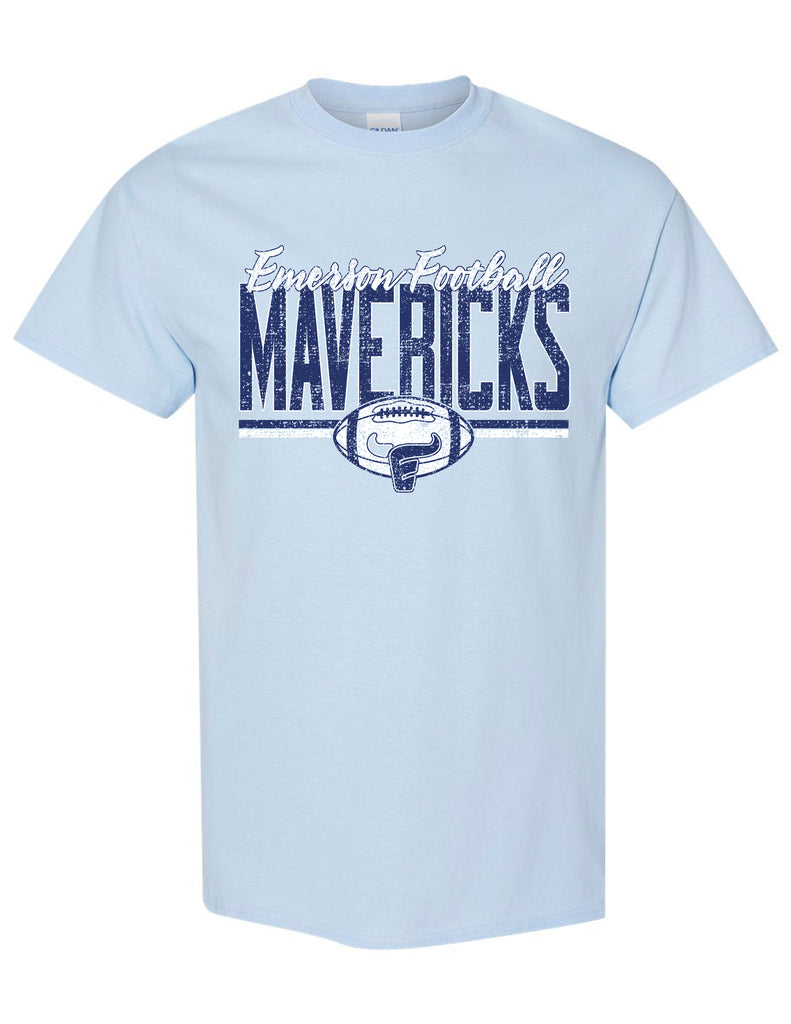 Emerson Football Light Blue Tee