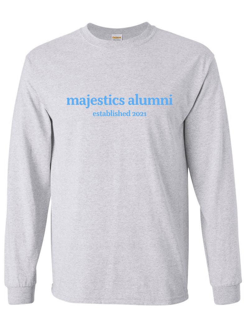 Emerson Majestics Ash Gray Alumni Long Sleeve Tee