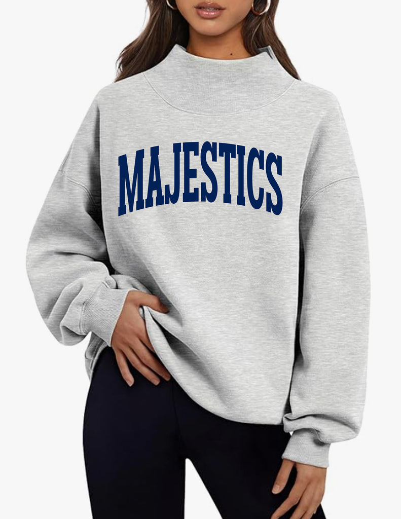 Emerson Majestics Collegiate Style Mock Neck Sweatshirt