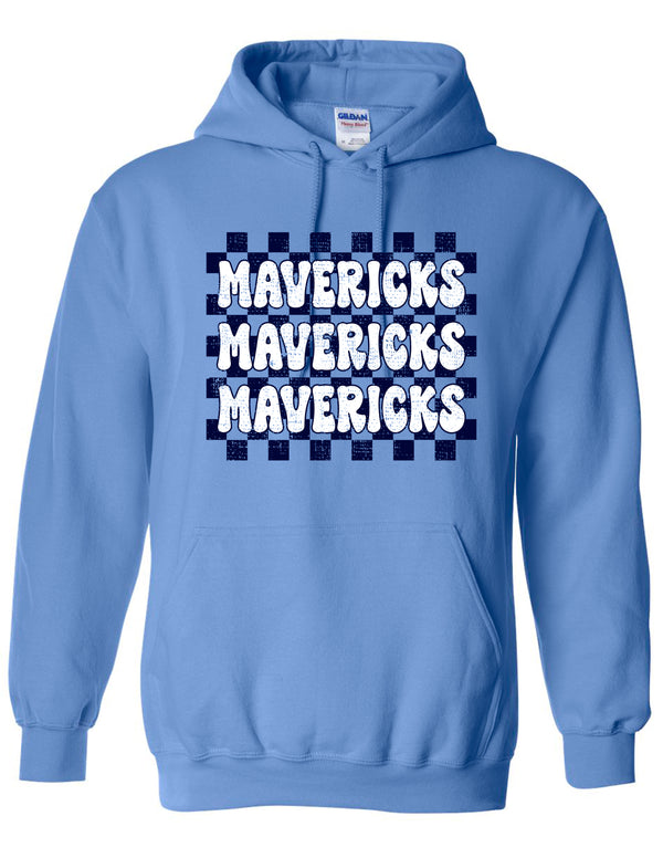 Emerson Majestics Stacked Checker Carolina Blue Hoodie