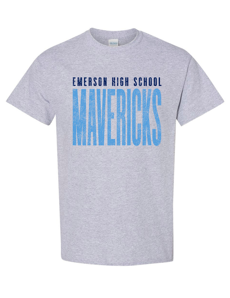 Emerson Volleyball Gildan T-Shirt Sports Gray Tall