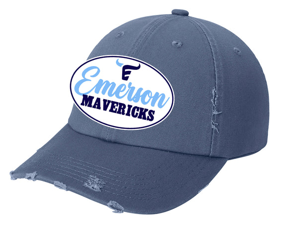Emerson Football Oval Sport Tek Scot Blue Hat