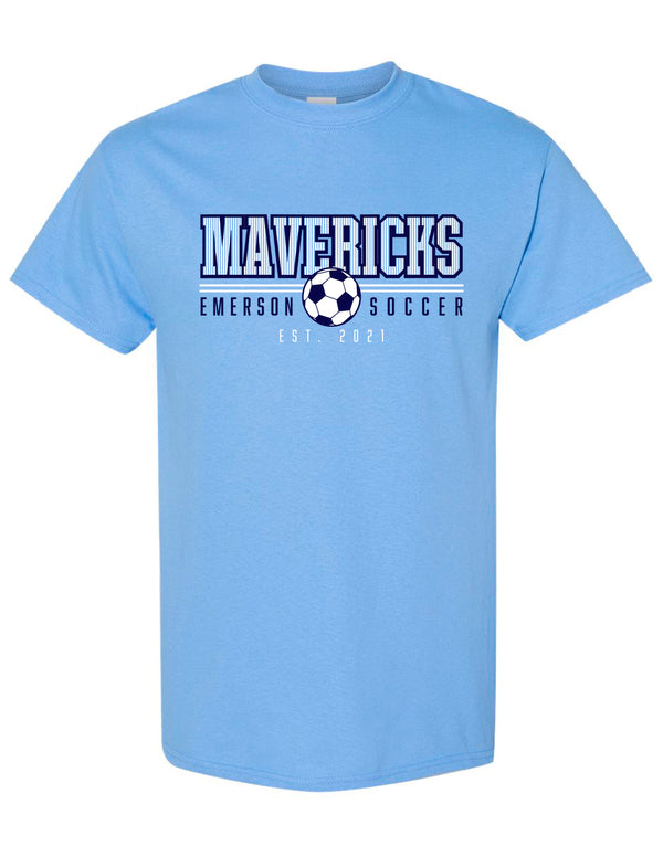 Emerson Soccer Carolina Mavericks Striped Design Tee