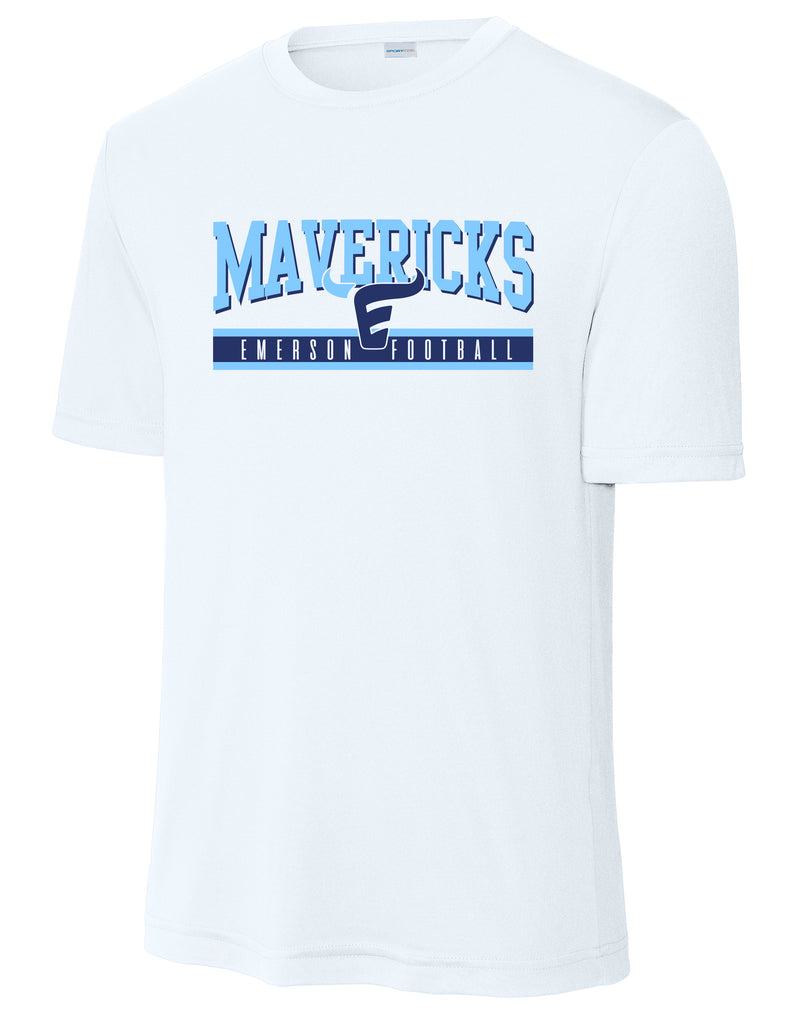 Emerson Football White Mavericks Drifit