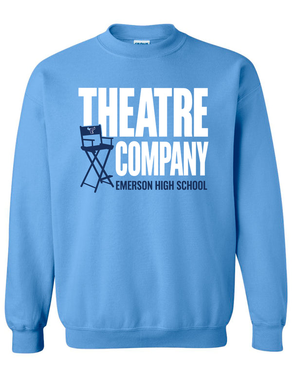 Emerson Theatre Directors Chair Gildan Carolina Blue Crewneck