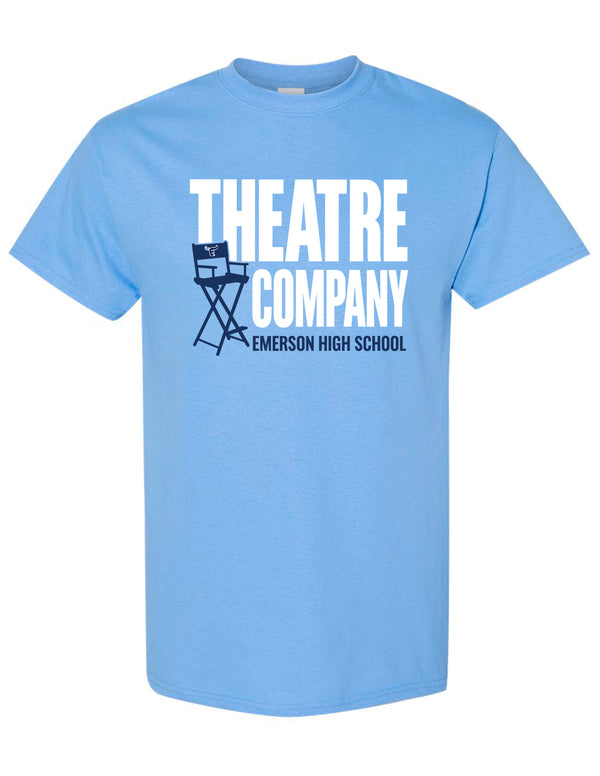Emerson Theatre Directors Chair Gildan Carolina Blue Tee