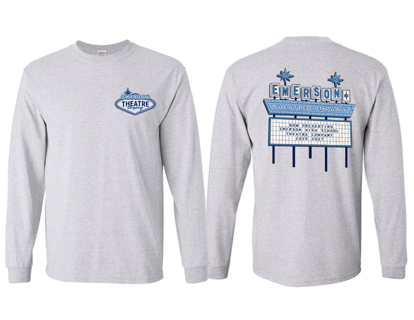 Emerson Theatre Marquis Gildan Ash Gray Longsleeve Tee