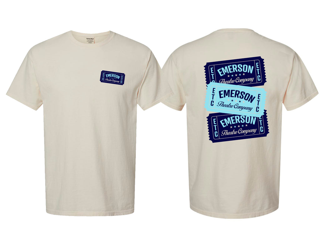 Emerson Theatre Ticket Comfort Wash Parchment Tee
