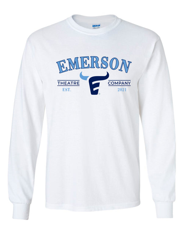Emerson Theatre White Gildan Longsleeve Tee